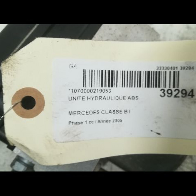 Unité hydraulique ABS occasion MERCEDES CLASSE B I Phase 1 06-2005->04-2008 B200CDI 140ch 44315212 3