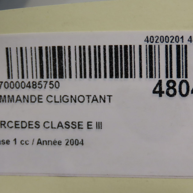 Commande clignotant occasion MERCEDES CLASSE E III Phase 1 03-2002->06-2006 E270 CDI 177ch 21154501049116 6
