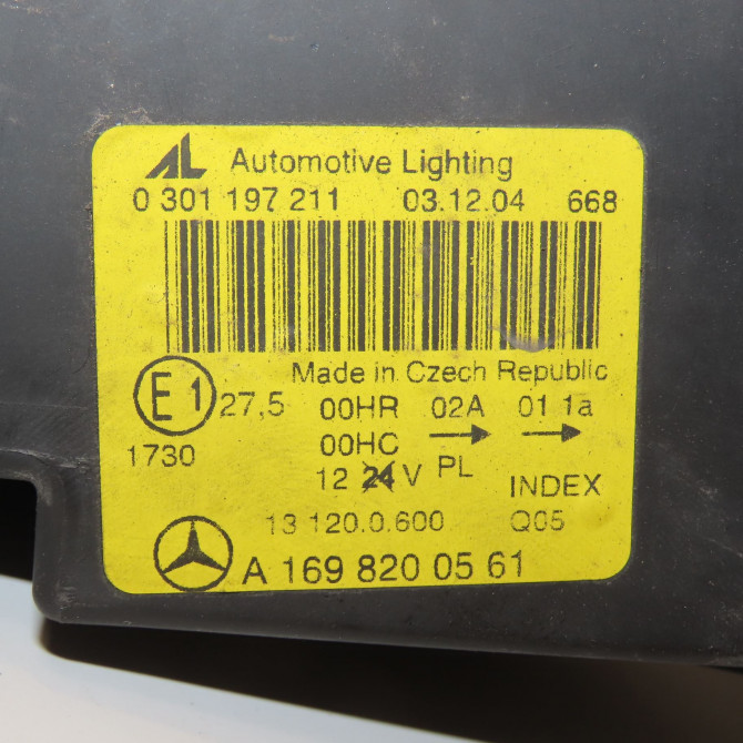 Phare gauche occasion MERCEDES CLASSE A II Phase 1 12-2004->04-2008 2.0 CDI 16v 110ch 1698200761 3