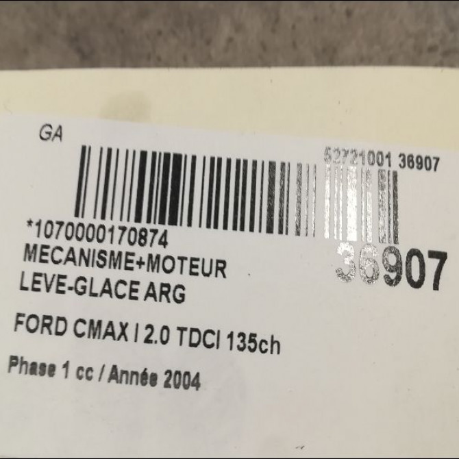 Commande leve-glace porte arrière gauche occasion FORD CMAX I Phase 1 09-2003->03-2007 2.0 TDCI 135ch 1223143 3