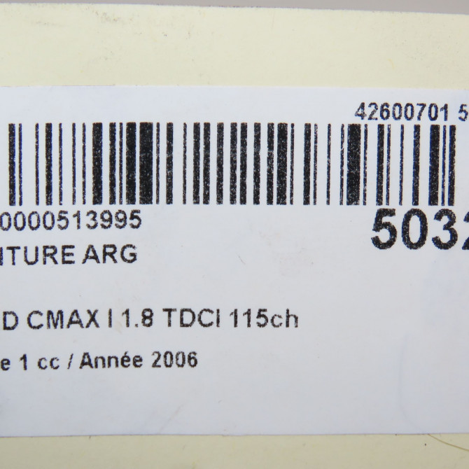 Ceinture arrière gauche occasion FORD CMAX I Phase 1 09-2003->03-2007 1.8 TDCI 115ch 1503773 5