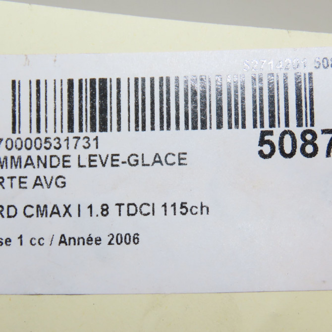 Commande lève-glace porte avant gauche occasion FORD CMAX I Phase 1 09-2003->03-2007 1.8 TDCI 115ch 5
