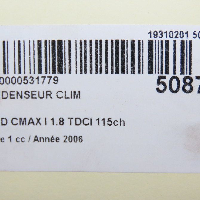 Condenseur clim occasion FORD CMAX I Phase 1 09-2003->03-2007 1.8 TDCI 115ch 1516838 5