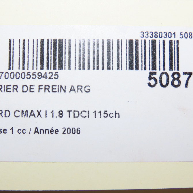 Etrier de frein arrière gauche occasion FORD CMAX I Phase 1 09-2003->03-2007 1.8 TDCI 115ch 2080516 6