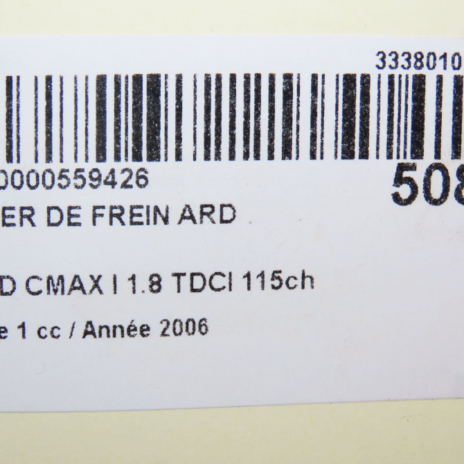 Etrier de frein arrière droit occasion FORD CMAX I Phase 1 09-2003->03-2007 1.8 TDCI 115ch 2080513 6