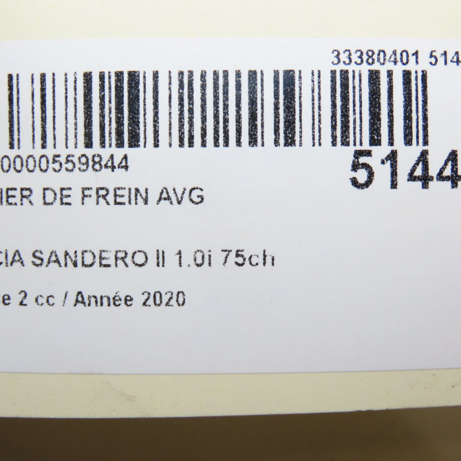 Etrier de frein avant gauche occasion DACIA SANDERO II Phase 1 04-1995->04-1999 1.0i 75ch 410116639R 6