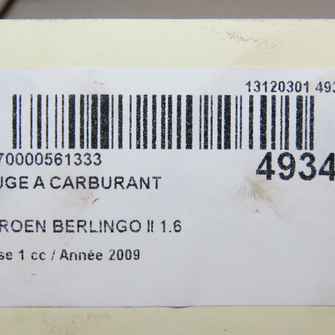 Jauge a carburant occasion CITROEN BERLINGO II Phase 1 05-2008->01-2012 1.6 HDI 16v 90ch 1525JC 6