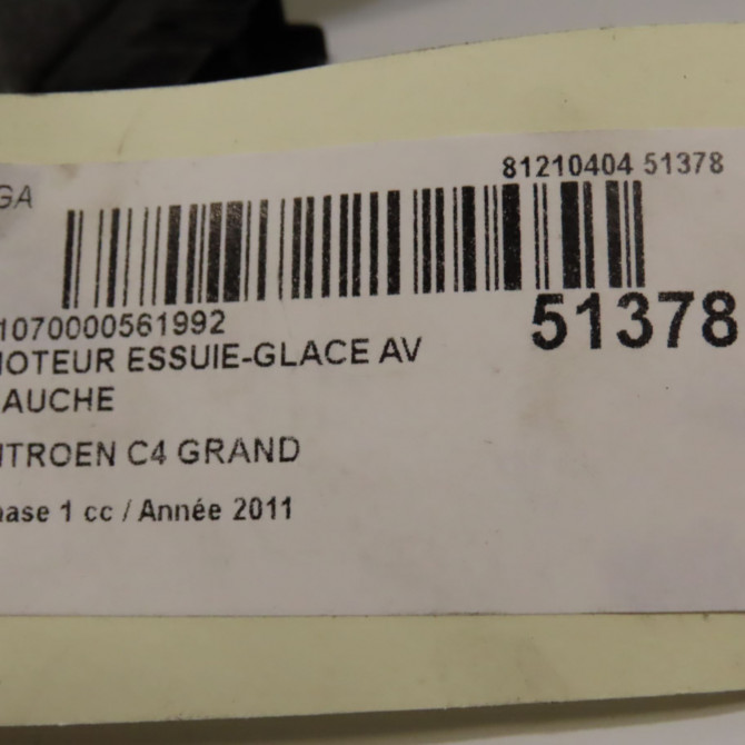 occasion CITROEN C4 GRAND PICASSO I Phase 1 10-2006->09-2013 1.6 HDI 110ch 6405PG 6