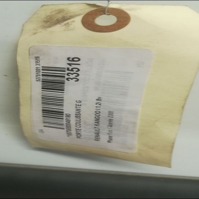 Porte coulissante g occasion RENAULT KANGOO I Phase 1 09-1997->06-2003 1.2i 8v 60ch 7751473602 4