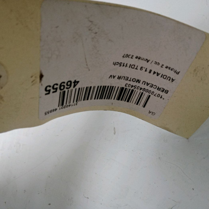 Berceau moteur avant occasion AUDI A4 II Phase 2 09-2004->04-2008 1.9 TDI 115ch 8E0399313BD 2