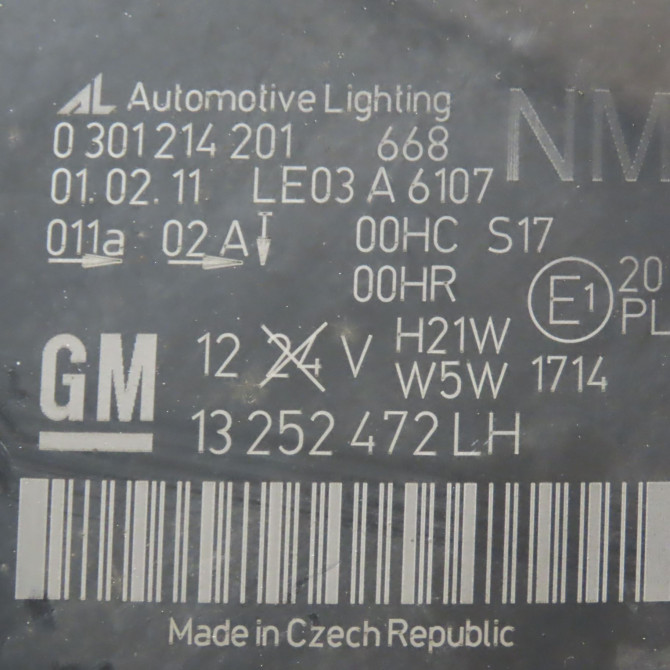 Phare gauche occasion OPEL ZAFIRA II Phase 2 01-2008->12-2014 1.7 CDTI 125ch 93192443 4