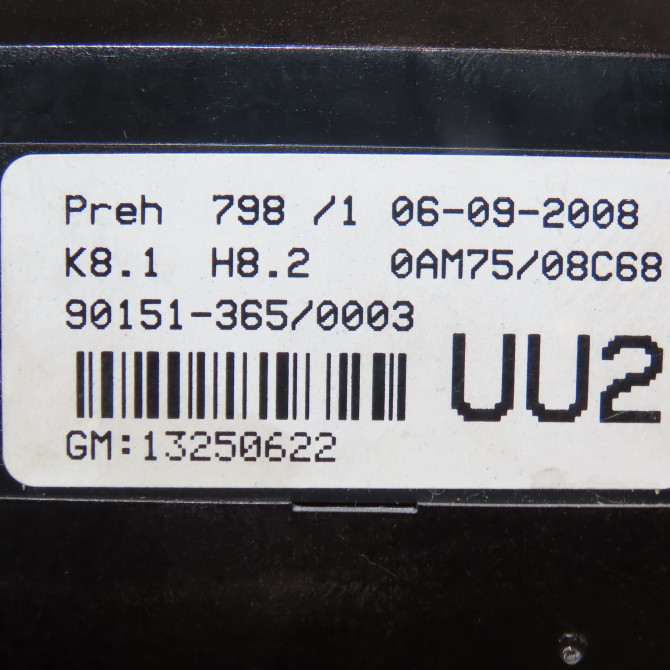 Commande de chauffage occasion OPEL ZAFIRA II Phase 2 01-2008->12-2014 1.7 CDTI 125ch 13250622 3