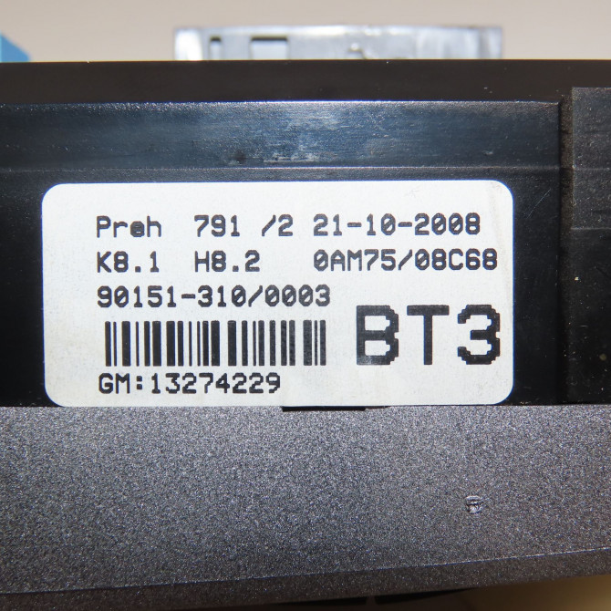 Commande de chauffage occasion OPEL ZAFIRA II Phase 2 01-2008->12-2014 1.7 CDTI 125ch 13250622 3