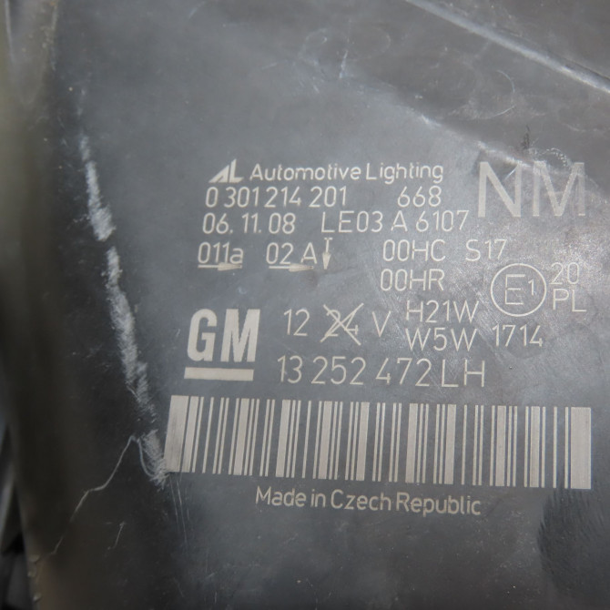 Phare gauche occasion OPEL ZAFIRA II Phase 2 01-2008->12-2014 1.7 CDTI 125ch 93192443 3