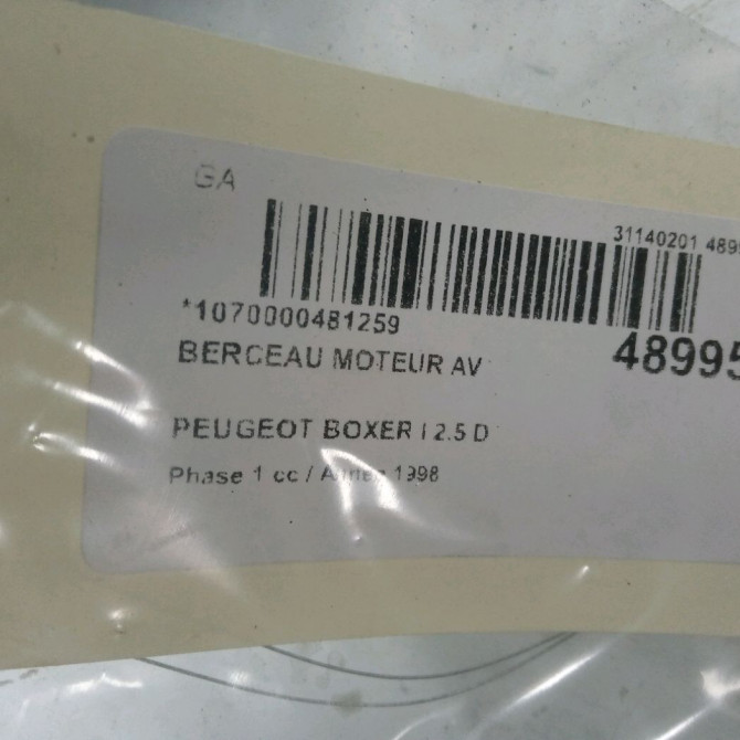 Berceau moteur avant occasion PEUGEOT BOXER I Phase 1 07-1994->02-2002 2.5 D 1611431980 2