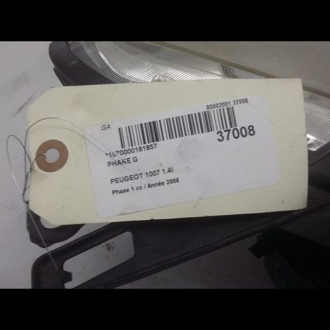 Phare gauche occasion PEUGEOT 1007 Phase 1 04-2005->12-2010 1.4i 620849 3