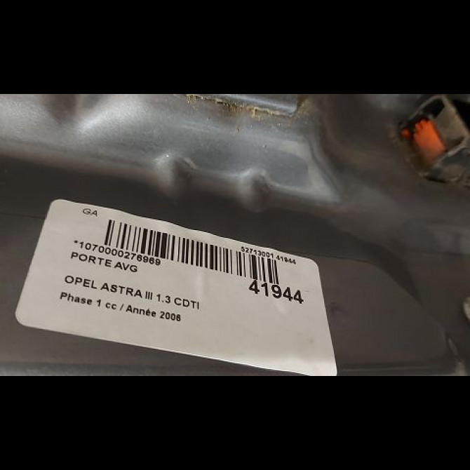 Porte avant gauche occasion OPEL ASTRA III ASTRA III Phase 1 2004-04-01->2006-12-31 1.3 CDTI 93192036 3
