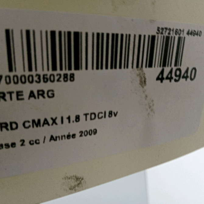 Porte arrière gauche occasion FORD CMAX I Phase 2 03-2007->09-2010 1.8 TDCI 8v 115ch 1496877 3
