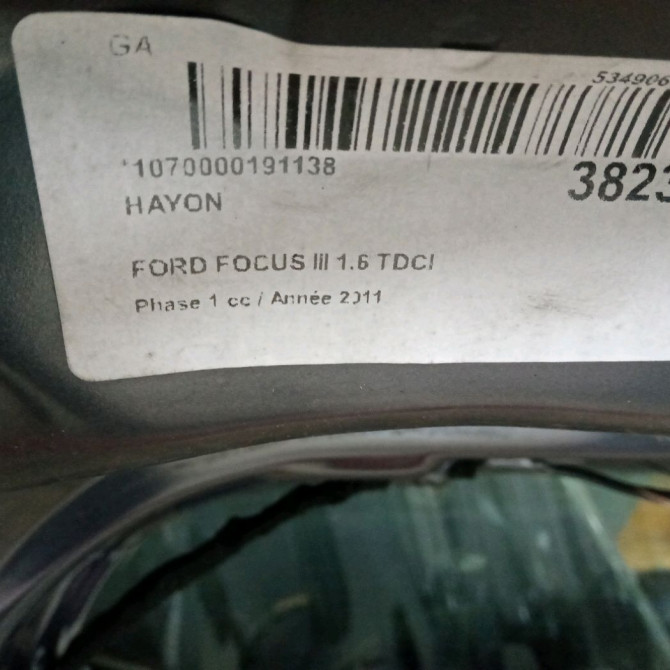 Hayon occasion FORD FOCUS III Phase 1 01-2011->04-2015 1.6 TDCI 115ch 1838957 2