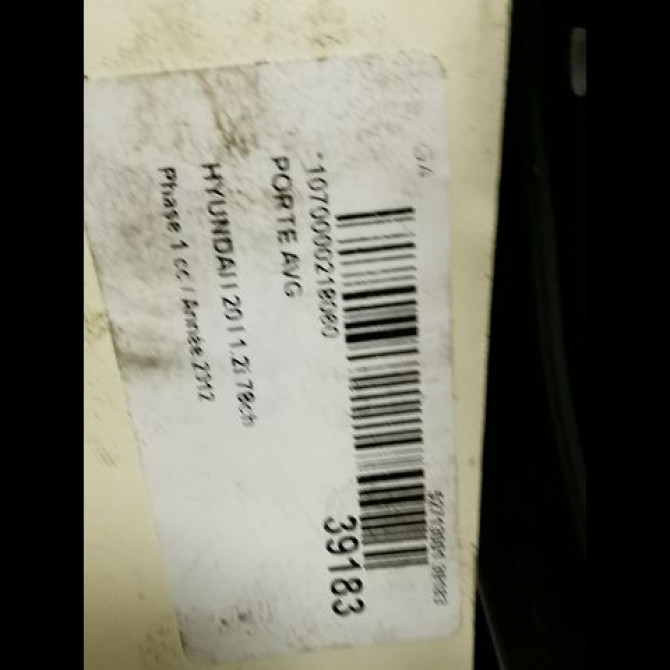 Porte avant gauche occasion HYUNDAI I 20 I Phase 1 04-2009->06-2012 1.2i 78ch 760031J000 5