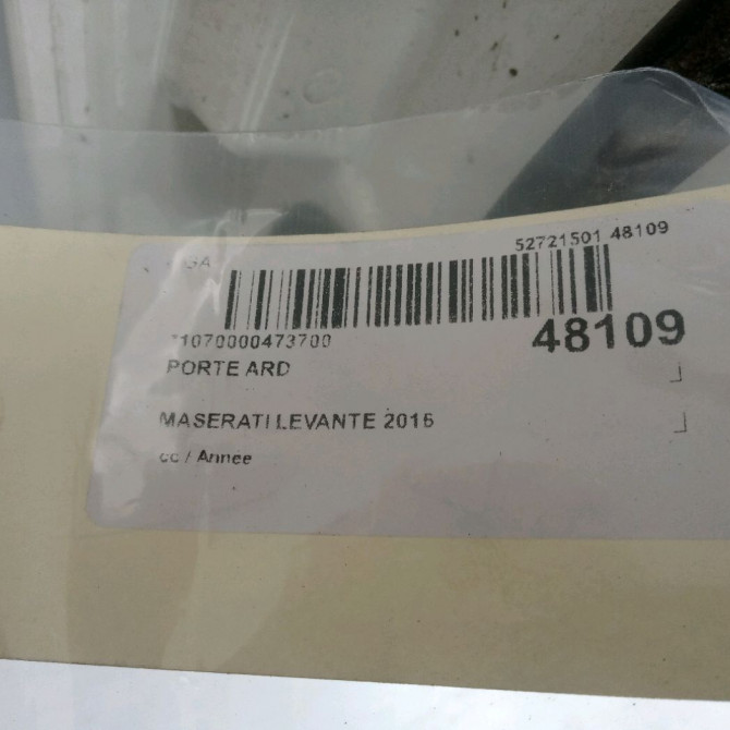 Porte arrière droite occasion MASERATI LEVANTE 6