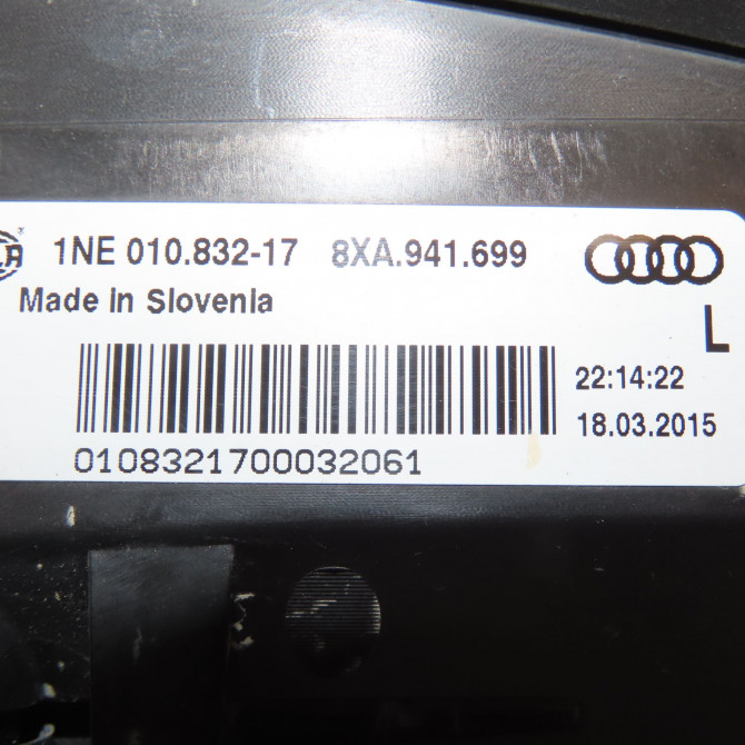 Phare antibrouillard avant gauche occasion AUDI A1 A1 Phase 2 2014-12-01->2019-06-30 1.0 TFSI 95ch 8XA941699D 3