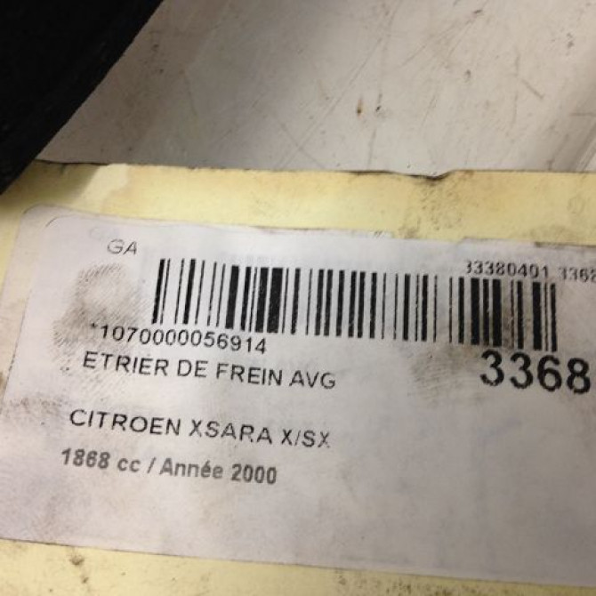 Etrier de frein avant gauche occasion CITROEN XSARA Phase 2 09-2000->12-2005 2.0 HDi 90ch 4400R6 3