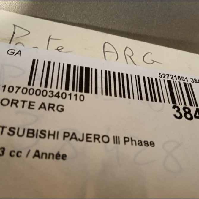 Porte arrière gauche occasion MITSUBISHI PAJERO III Phase 2 02-2003->12-2006 MN150367 4