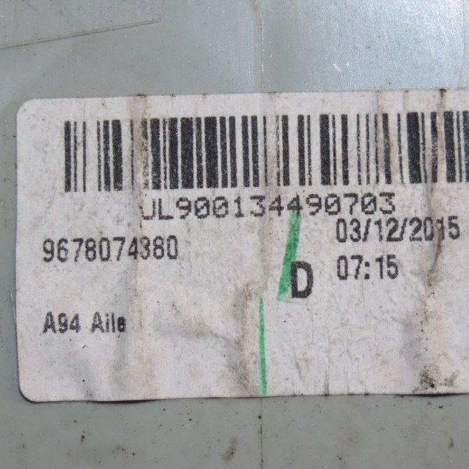 Feu arrière droit occasion PEUGEOT 2008 Phase 1 01-2013->... 1.6 BlueHDI 100ch 9678074380 4