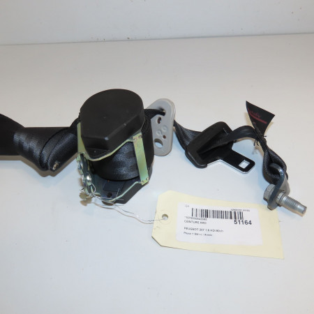 Ceinture arrière droite occasion PEUGEOT 207 Phase 1 SW 07-2007->03-2013 1.6 HDI 90ch 8975XQ