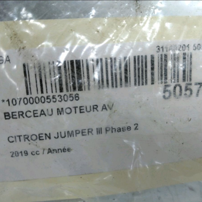 Berceau moteur avant occasion CITROEN JUMPER III Phase 2 06-2014->... 1607331480 4