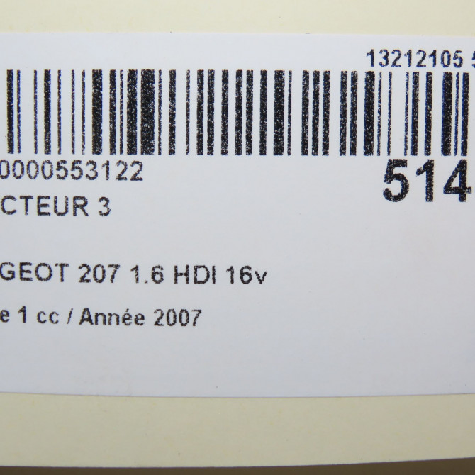 occasion PEUGEOT 207 Phase 1 04-2006->06-2013 1.6 HDI 16v 90ch 1609850980 5