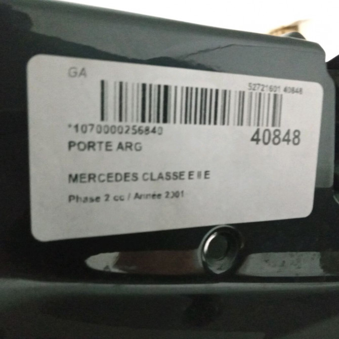 Porte arrière gauche occasion MERCEDES CLASSE E II Phase 2 09-1999->03-2002 E 220 CDI 210730230528 2