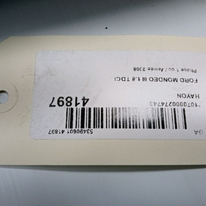 Hayon occasion FORD MONDEO III Phase 1 06-2007->09-2010 1.8 TDCI 125ch 1469937 3