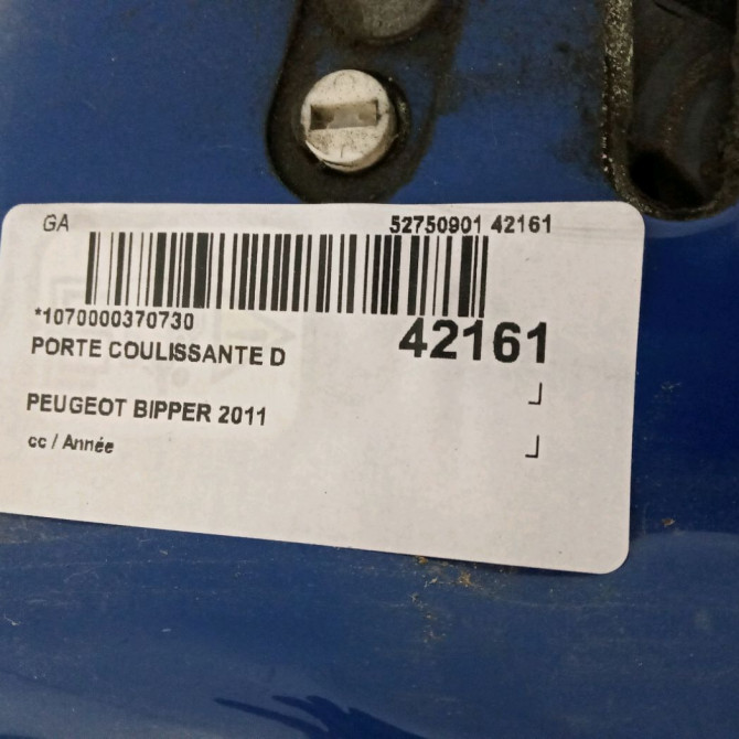 Porte coulissante d occasion PEUGEOT BIPPER 1669686580 3