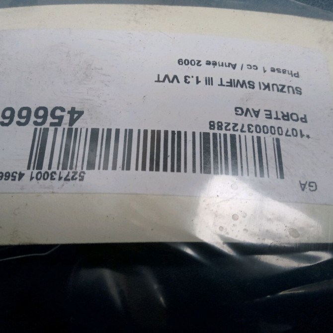 Porte avant gauche occasion SUZUKI SWIFT III Phase 1 03-2005->09-2011 1.3 VVT 6800262J00 3