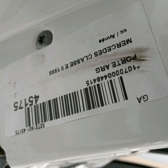 Porte arrière gauche occasion MERCEDES CLASSE E II 210730230528 4