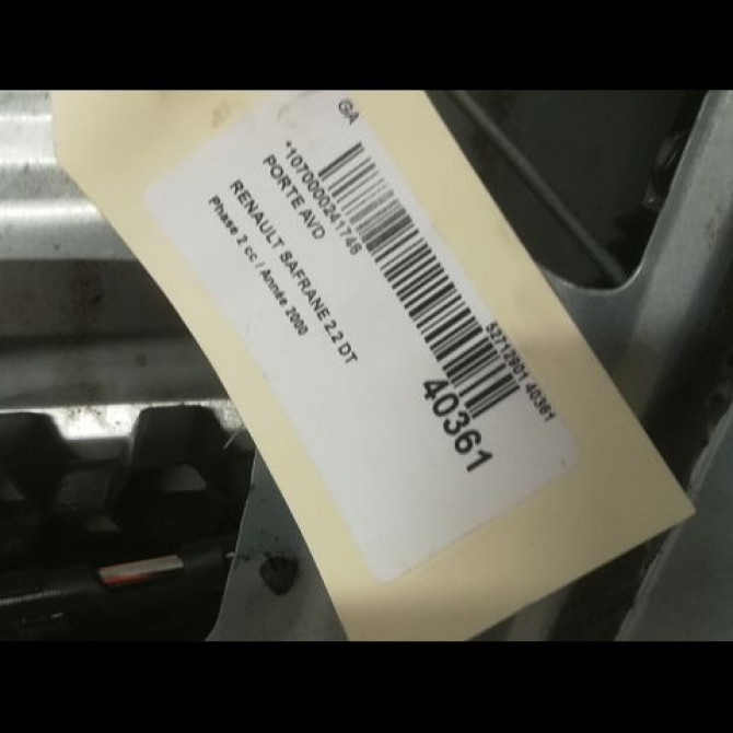 Porte avant droite occasion RENAULT SAFRANE Phase 2 09-1996->08-2000 2.2 DT 7751467432 3