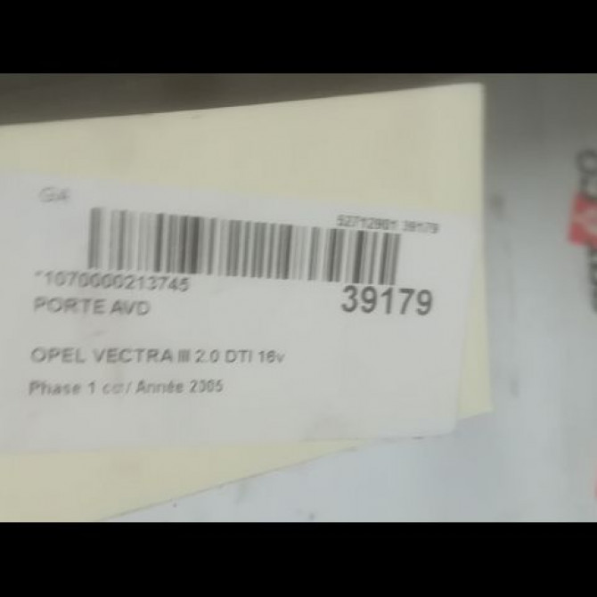 Porte avant droite occasion OPEL VECTRA III Phase 1 06-2002->10-2005 2.0 DTI 16v 93186030 3