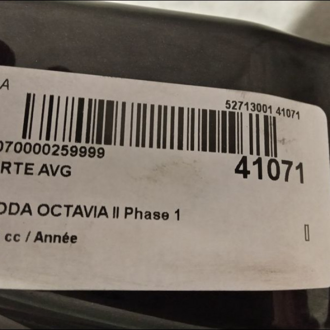 Porte avant gauche occasion SKODA OCTAVIA II Phase 1 06-2004->10-2008 3