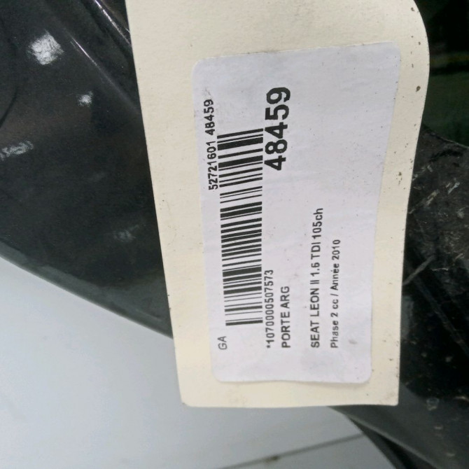 Porte arrière gauche occasion SEAT LEON II Phase 2 05-2009->09-2012 1.6 TDI 105ch 1P0833055 3