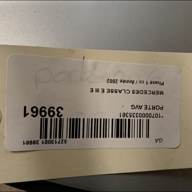Porte avant gauche occasion MERCEDES CLASSE E III Phase 1 03-2002->06-2006 E 220 CDI 211720130528 3