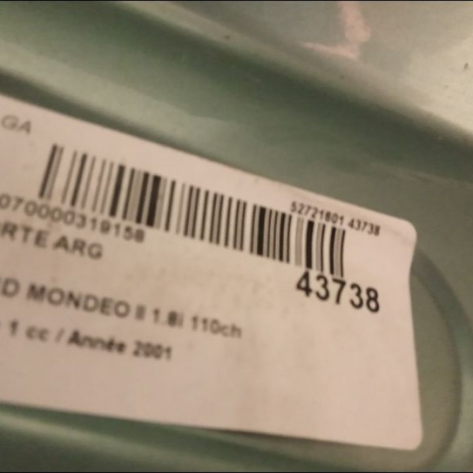 Porte arrière gauche occasion FORD MONDEO II Phase 1 09-2000->06-2007 1.8i 110ch 1446442 3