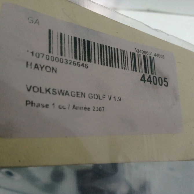 Hayon occasion VOLKSWAGEN GOLF V Phase 1 11-2003->10-2008 1.9 TDI 90ch 1K6827025H 3
