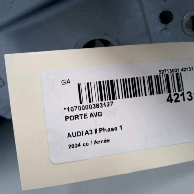 Porte avant gauche occasion AUDI A3 II Phase 1 06-2003->06-2008 8P4831051A 4
