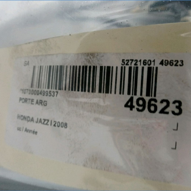 Porte arrière gauche occasion HONDA JAZZ I 67550SAAG01ZZ 4