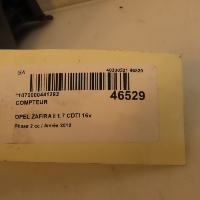 Compteur occasion OPEL ZAFIRA II Phase 2 01-2008->12-2014 1.7 CDTI 16v 110ch 13308989 3