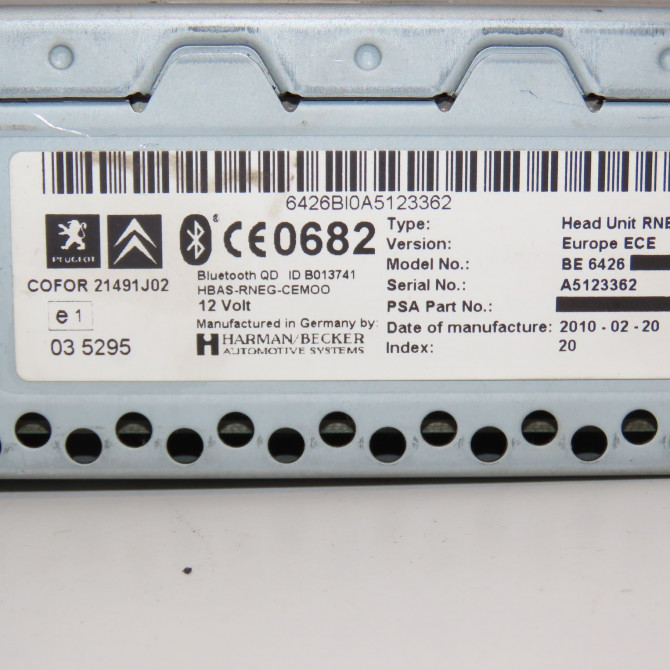 Autoradio occasion PEUGEOT 3008 I Phase 1 04-2009->12-2013 2.0 HDI 150ch 1617331880 3