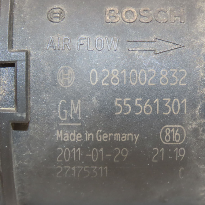 Debimetre air occasion OPEL ZAFIRA II Phase 2 01-2008->12-2014 1.7 CDTI 125ch 93188724 4