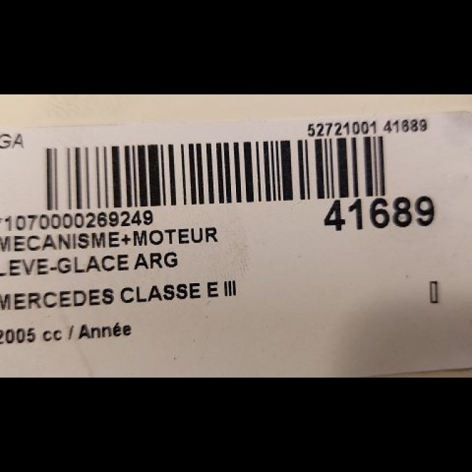 Mecanisme+moteur leve-glace arg occasion MERCEDES CLASSE E III Phase 1 03-2002->06-2006 E280CDi FAP 177ch 2117300346 3